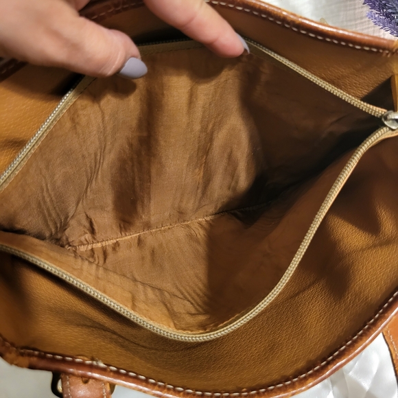 Celine Brown and Tan Bucket Tote Bag - Picture 11 of 12